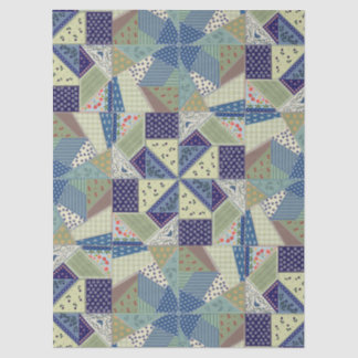Poolse volks kunst-patchwork quilt-handgebreide lo tissuepapier