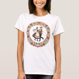 Poolse volksdans Wycinanki T-shirt