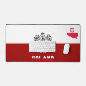 Poolse wapenschild bureaumat (Keyboard & Muis)