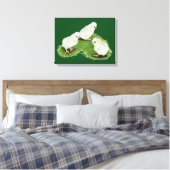 Poolse weekdieren canvas afdruk (Insitu (Slaapkamer))