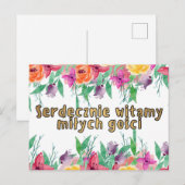 Poolse Welkomstkaart Jong Paar Postkaart (Voorkant / Achterkant)