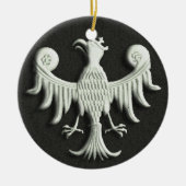  Poolse witte adelaar Keramisch Ornament (Voorkant)
