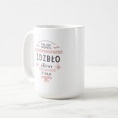 Poolse woorden Stalk Koffiemok (Voorkant links)