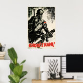 Poolse WWII-propagandaposter Kom met ons Poster (Thuiskantoor)