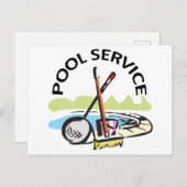 poolservice briefkaart (Voorkant / Achterkant)