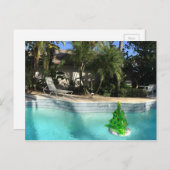 Poolside Christmas Feestdagenkaart (Voorkant / Achterkant)