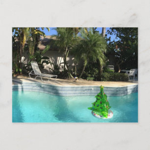 Poolside Christmas Feestdagenkaart