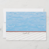 Poolside Invitation Kaart (Achterkant)