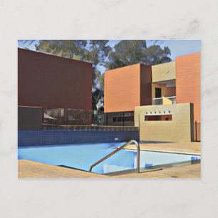 Poolside kameel No. 1 Art Print Briefkaart