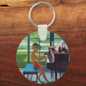Poolside Piano Practice Sleutelhanger (Voorkant)