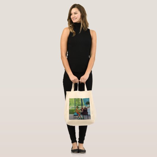 Poolside Piano Practice Tote Bag (Voorkant (model))