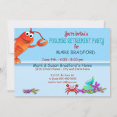 POOLSIDE RETIREMENT PARTY INVITATION- LOBSTER KAART (Achterkant)
