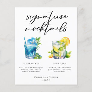 Poolside Signature Mocktails Zomer Menu