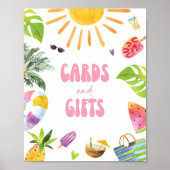 Poolside thema geschenken en Kaarten teken Poster (Voorkant)