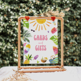 Poolside thema geschenken en Kaarten teken Poster