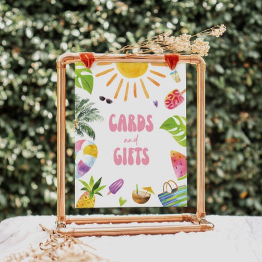 Poolside thema geschenken en Kaarten teken Poster