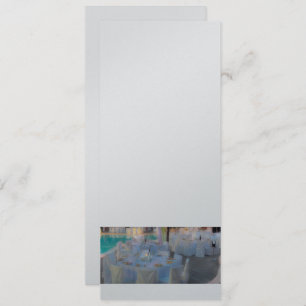 POOLSIDE WEDDING DINER INVITATION KAART