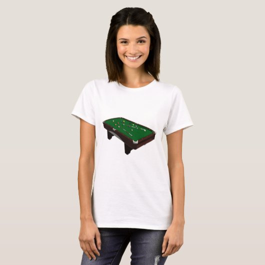 pooltabel t-shirt (Voorkant volledig)