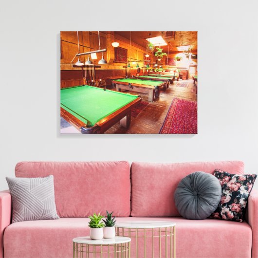 pooltabellen canvas afdruk (Insitu (Woonkamer))