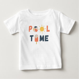 pooltijd. Baby T-shirt en Topjes