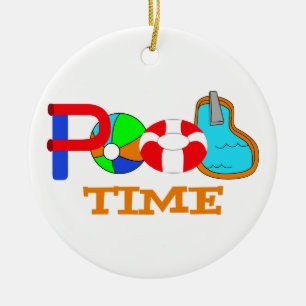 pooltijd keramisch ornament