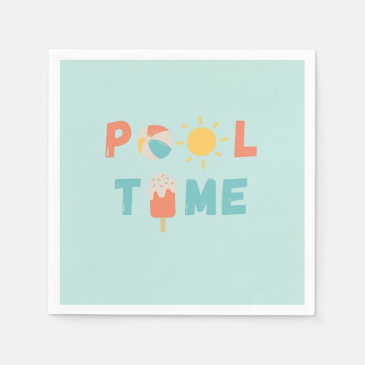 pooltijd. Partijen luiers en goederen Servet (Voorkant)