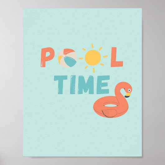 pooltijd. Poster en Prints (Voorkant)