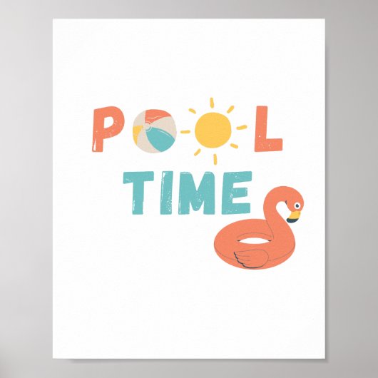 pooltijd. Poster en Prints (Voorkant)