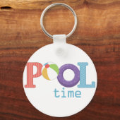 pooltijd sleutelhanger (Voorkant)
