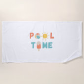 pooltijd. Strandlakens (Voorkant)