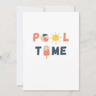 pooltijd. Uitnodigingen en aankondigingen