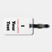  poolvergelijking (hart I) Bagagelabel (Achterkant horizontaal)