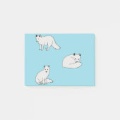 Poolvossen Post-it® Notes (Voorkant)