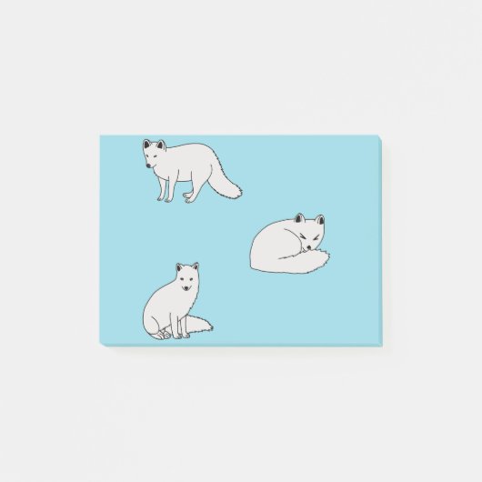 Poolvossen Post-it® Notes (Voorkant)
