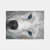 Poolwolf Fleece Deken (Voorkant (Horizontaal))