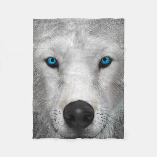 Poolwolf Fleece Deken (Voorkant)