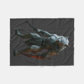 Poolwolf Fleece Deken (Voorkant (Horizontaal))