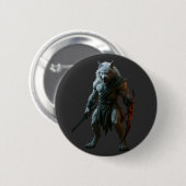 Poolwolf Ronde Button 5,7 Cm (Voorkant /achterkant)