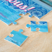 Poolzijdehond in veters legpuzzel (Zijkant)