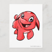Pooogle Red Briefkaart (Voorkant)
