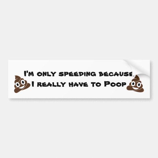 Poop Bumpersticker (Voorkant)