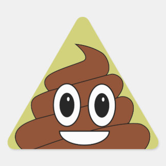 Poop Driehoek Sticker