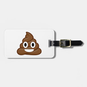 poop emoji bagagelabel
