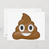 Poop emoji briefkaart (Voorkant / Achterkant)