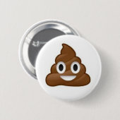 Poop Emoji Button (Voorkant /achterkant)