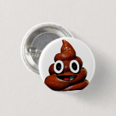 Poop, emoji, button 💩 (Voorkant /achterkant)