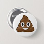 Poop Emoji Button (Voorkant /achterkant)
