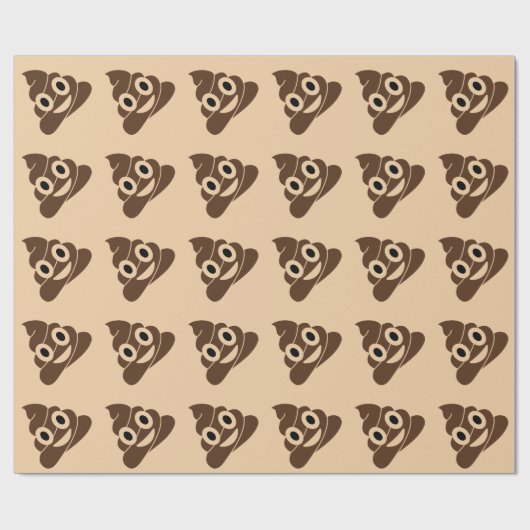 Poop Emoji Cadeaupapier (Vlak)
