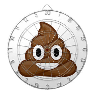 poop emoji dartbord