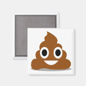 Poop Emoji Emoticon Funny Frigo Magnet (Recto/Verso)